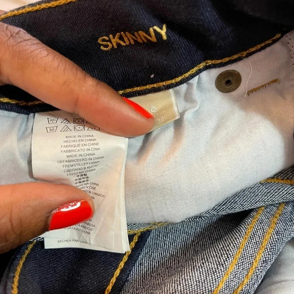 Michael Kors Dark Rinse Skinny Jean - Picture 15 of 16